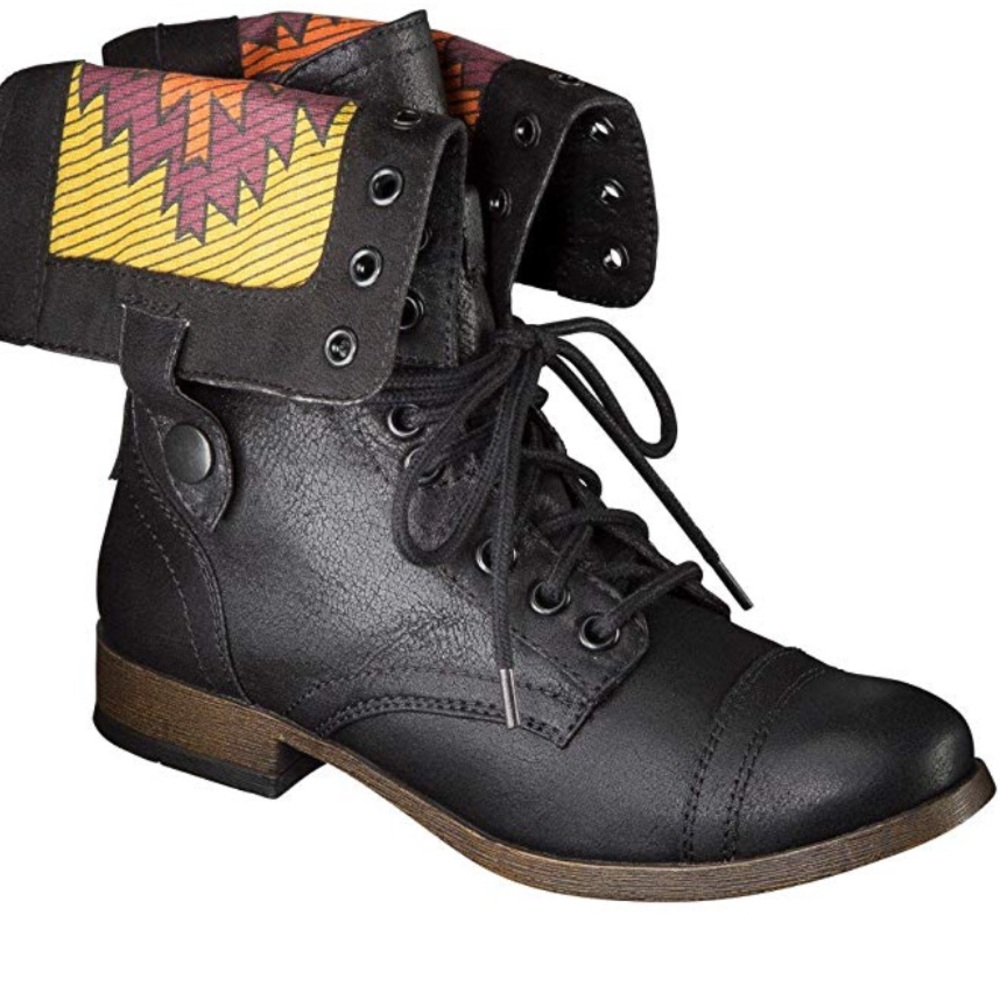 Black Kloe fold over mossimo boots